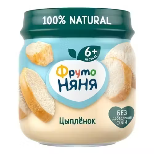 Пюре Фрутоняня цыпленок с 6 месяцев 80 г
