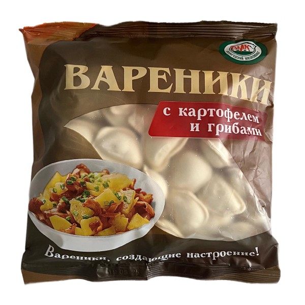 Вареники с картофелем и грибами