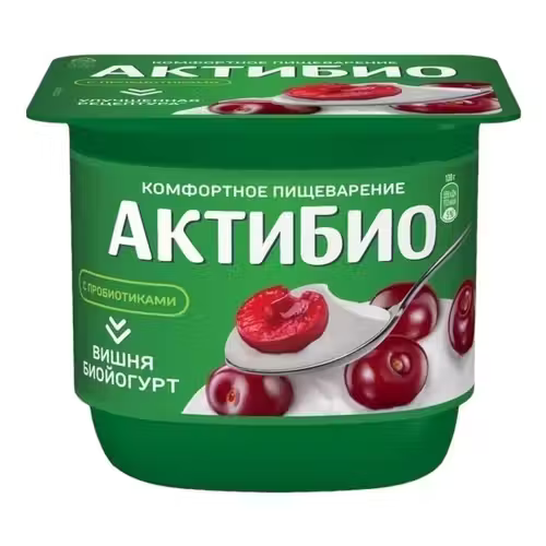 Йогурт Актибио вишня 2,9 БЗМЖ 130 г
