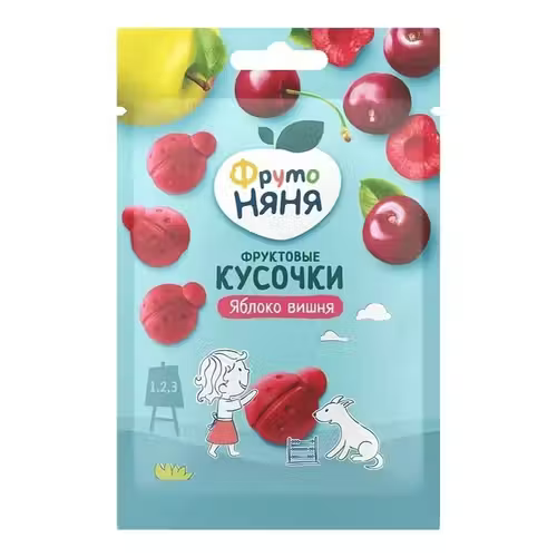 Фруктовые Кусочки Фрутоняня Яблоко вишня 15 г
